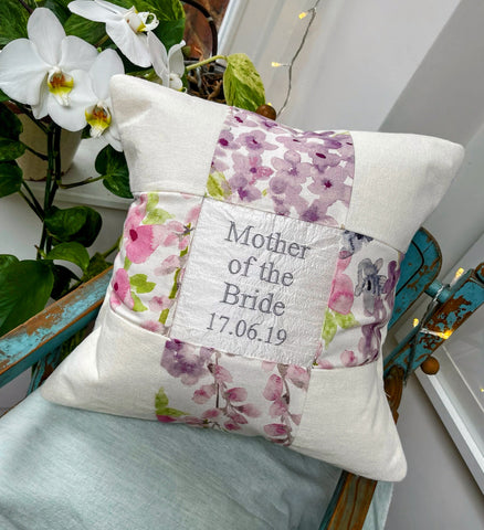 Mother of the Bride Floral Cushion