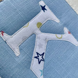 Alphabet Cushion Blue