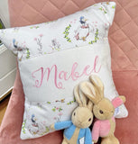 Peter Rabbit© Name and Date Cushion