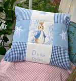 Beatrix Potter© Alphabet Cushion Pink or blue