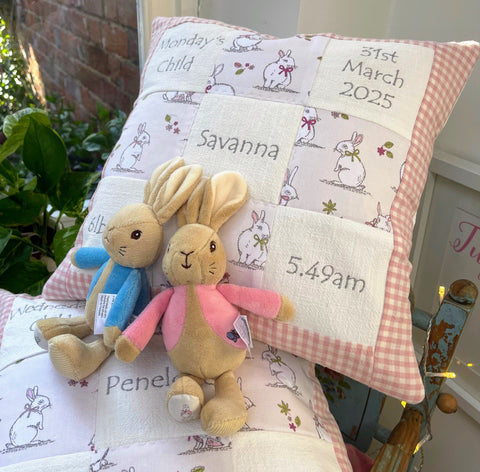 Bunny Memory Cushion Pink