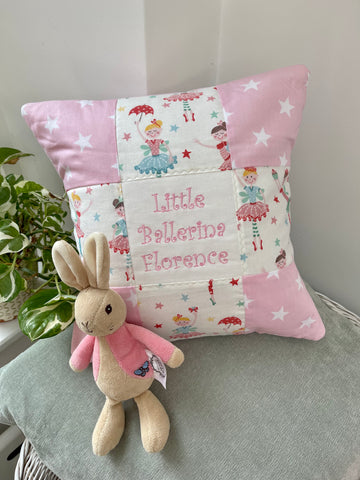 Patchwork Ballerina Cushion