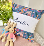 Woodland animals cushion