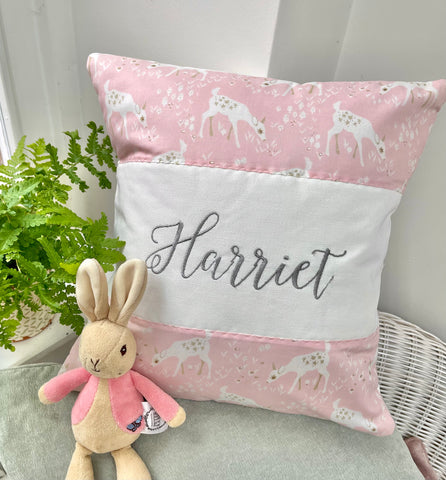 Little Deer Name Cushion