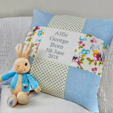 Blue Bird Occasion Cushion Blue