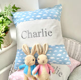 Cloud Name Cushion Blue