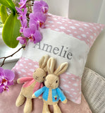 Cloud Name Cushion Pink