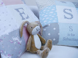 Clouds Alphabet Cushion Mint