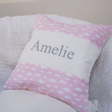 Cloud Name Cushion Blue