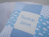 Nursery Name Cushion Blue or Pink