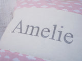 Cloud Name Cushion Pink