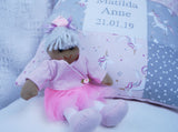 Unicorn Name and Date Cushion