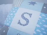 Clouds Alphabet Cushion Mint