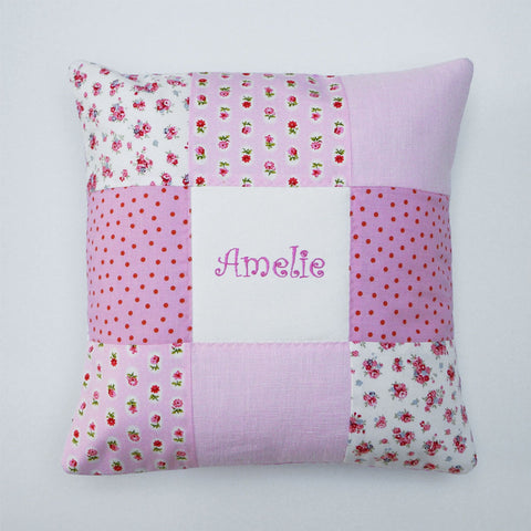Sugar Plum Name Cushion