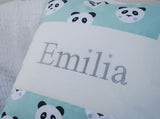 Panda Name Cushion Mint