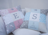 Clouds Alphabet Cushion Mint