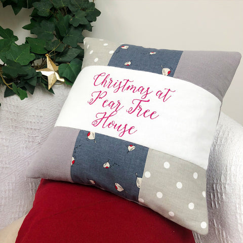 Robin Christmas Cushion