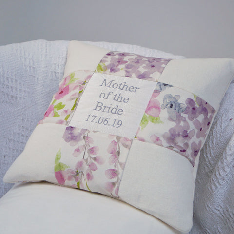 Mother of the Bride Floral Cushion