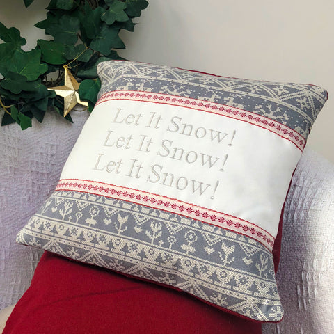 Scandi 'Let It Snow' Cushion