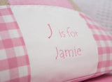 Alphabet Cushion Pink