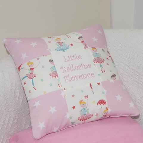 Patchwork Ballerina Cushion