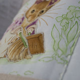 Beatrix Potter© Patchwork Name Cushion Natural