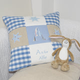 Alphabet Cushion Blue