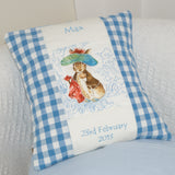 Beatrix Potter© Name Cushion Blue