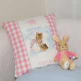 Beatrix Potter© Name Cushion Blue