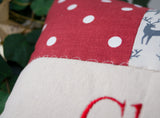 'Christmas At...' Reindeer Cushion