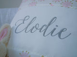 Feather Name Cushion Mint Green