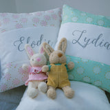 Feather Name Cushion Mint Green