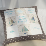 Grey and Mint Memory Cushion