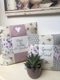 Special friend bees and flowers cushion