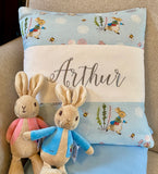 Peter Rabbit© Name and Date Cushion