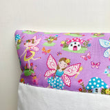 Purple fairy name cushion