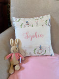 Peter Rabbit© Name and Date Cushion