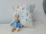 Peter Rabbit© Birthday Cushion Blue
