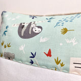 Sloth and koala name cushion