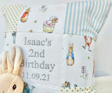 Peter Rabbit© Birthday Cushion Blue