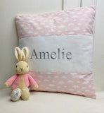 Cloud Name Cushion Pink