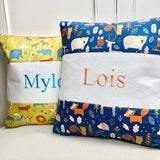 Woodland animals cushion