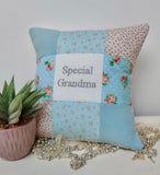 Special Grandma cushion blue