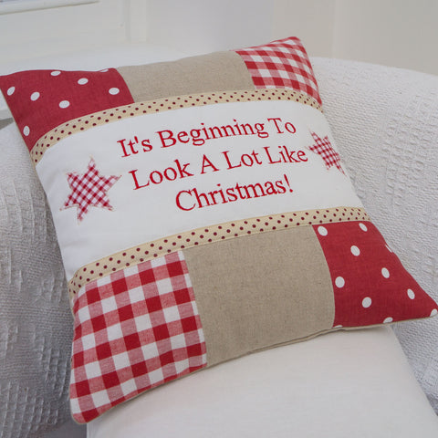 Christmas Carol Cushion
