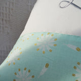 Feather Name Cushion Mint Green