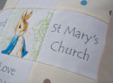 Peter Rabbit© Christening Memory Cushion*