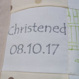 Peter Rabbit© Christening Memory Cushion*