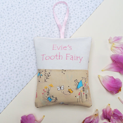 Peter Rabbit Tooth Fairy Bag Pink