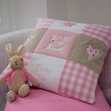 Alphabet Cushion Pink