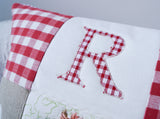 Beatrix Potter© Alphabet Cushion Red